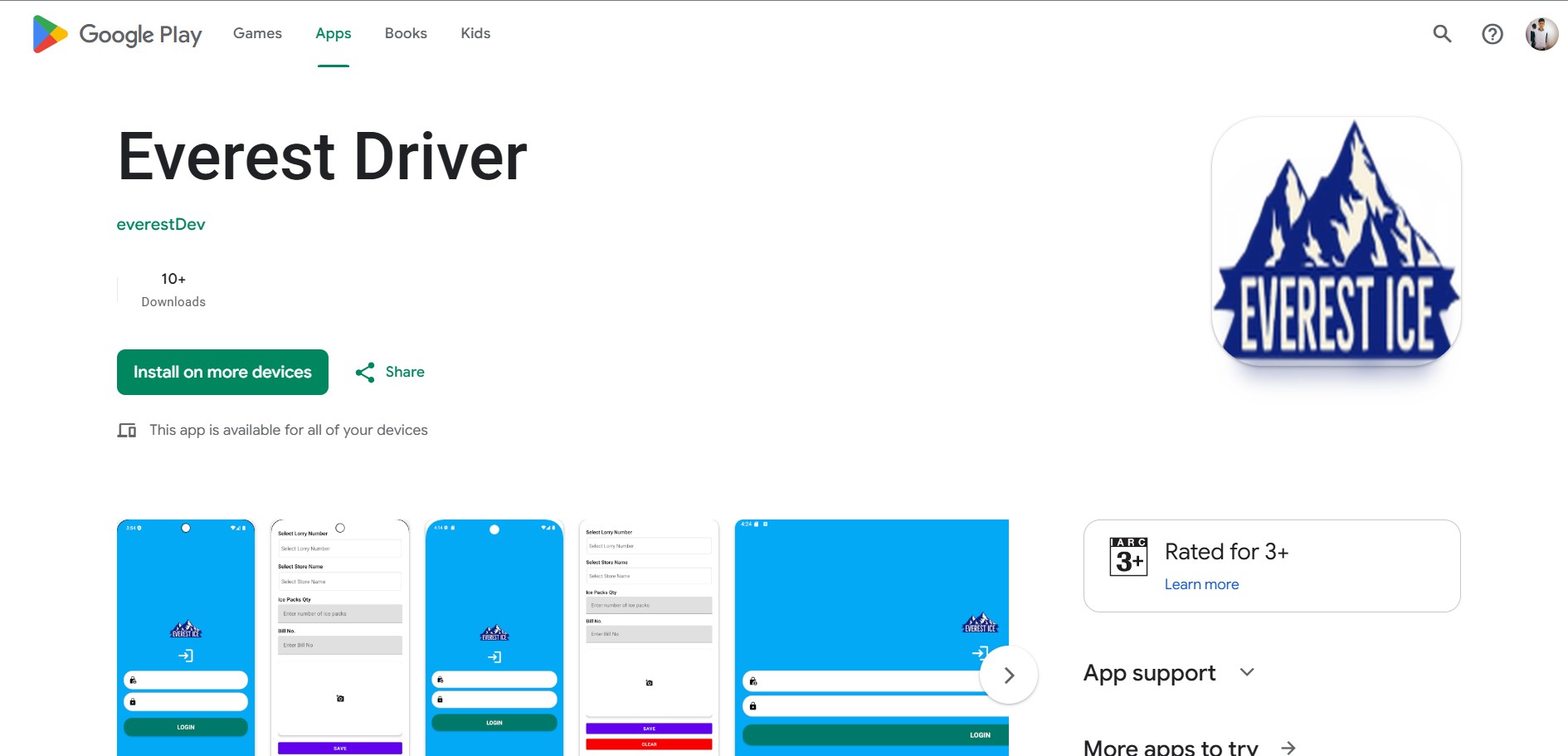 Everest Driver App project preview
